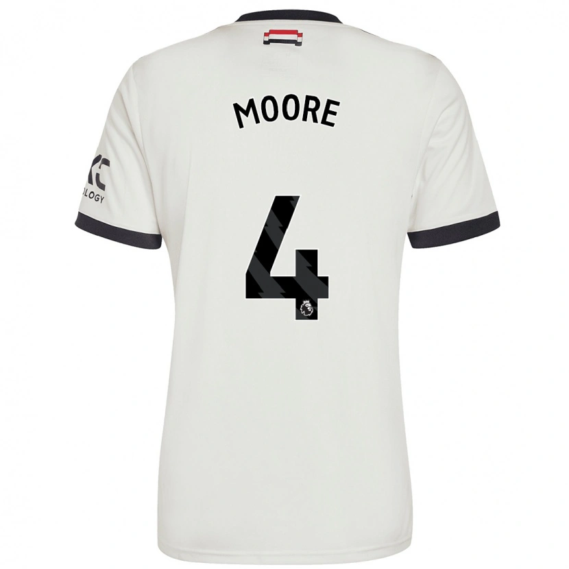 Danxen Heren Jade Moore #4 Gebroken Wit Thuisshirt Derde Tenue 2024/25 T-Shirt