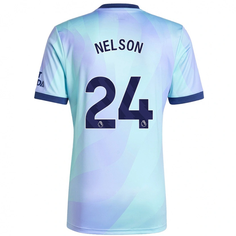 Danxen Heren Reiss Nelson #24 Aqua Thuisshirt Derde Tenue 2024/25 T-Shirt