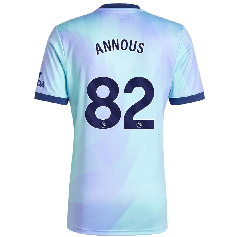 Danxen Heren Andre Annous #82 Aqua Thuisshirt Derde Tenue 2024/25 T-Shirt