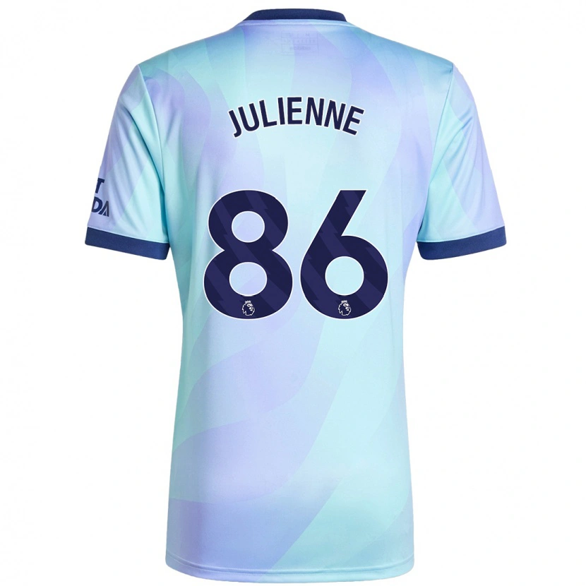 Danxen Heren Theo Julienne #86 Aqua Thuisshirt Derde Tenue 2024/25 T-Shirt