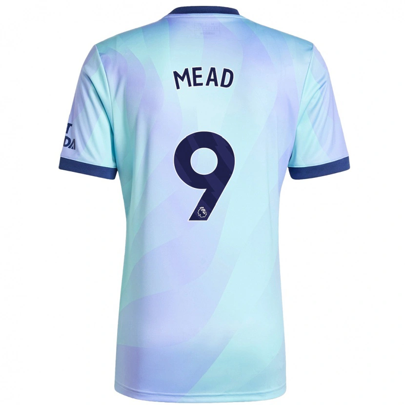 Danxen Heren Beth Mead #9 Aqua Thuisshirt Derde Tenue 2024/25 T-Shirt