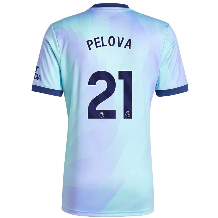 Danxen Heren Victoria Pelova #21 Aqua Thuisshirt Derde Tenue 2024/25 T-Shirt