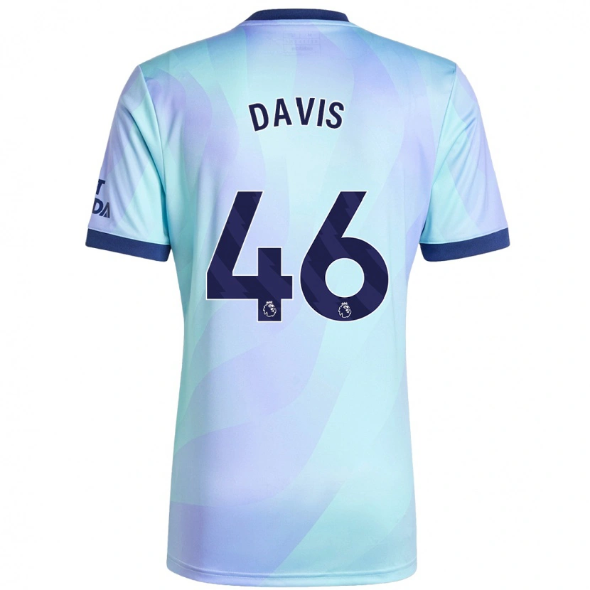 Danxen Heren Timi Davis #46 Aqua Thuisshirt Derde Tenue 2024/25 T-Shirt