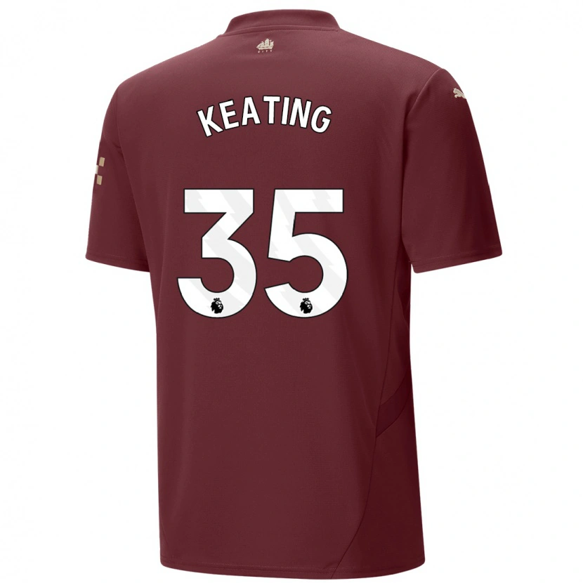 Danxen Heren Khiara Keating #35 Kastanjebruin Thuisshirt Derde Tenue 2024/25 T-Shirt