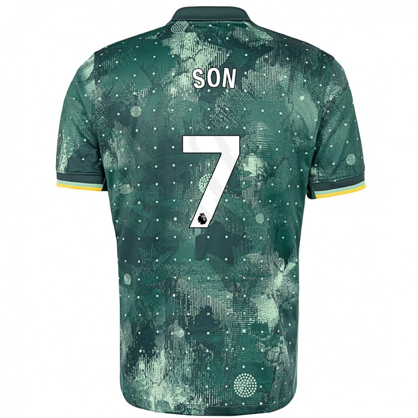 Danxen Heren Heung-Min Son #7 Muntgroen Thuisshirt Derde Tenue 2024/25 T-Shirt