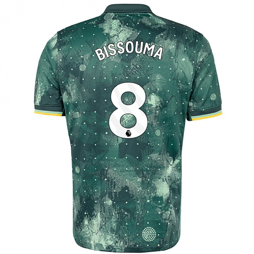 Danxen Heren Yves Bissouma #8 Muntgroen Thuisshirt Derde Tenue 2024/25 T-Shirt