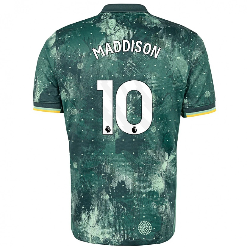 Danxen Heren James Maddison #10 Muntgroen Thuisshirt Derde Tenue 2024/25 T-Shirt