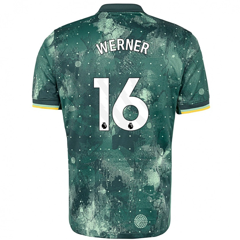 Danxen Heren Timo Werner #16 Muntgroen Thuisshirt Derde Tenue 2024/25 T-Shirt