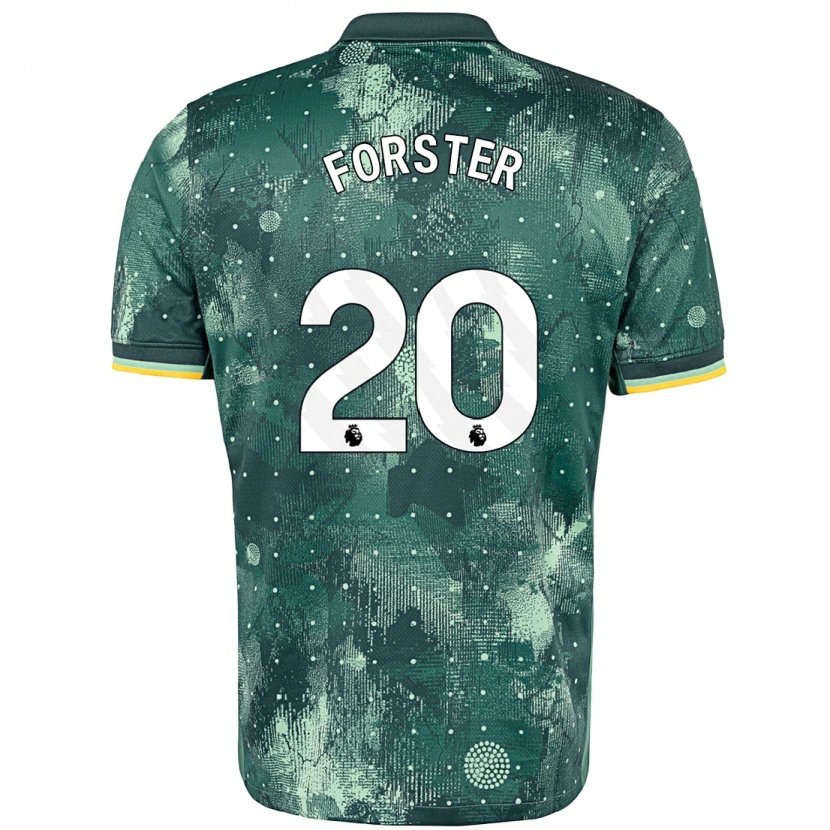 Danxen Heren Fraser Forster #20 Muntgroen Thuisshirt Derde Tenue 2024/25 T-Shirt