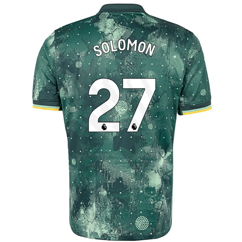 Danxen Heren Manor Solomon #27 Muntgroen Thuisshirt Derde Tenue 2024/25 T-Shirt