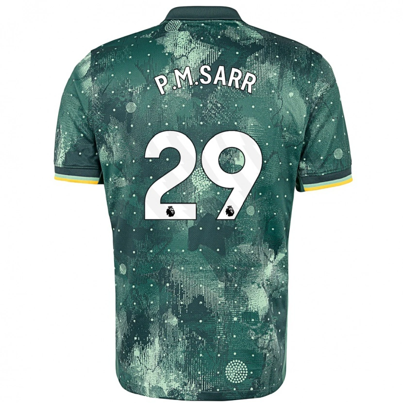 Danxen Heren Pape Matar Sarr #29 Muntgroen Thuisshirt Derde Tenue 2024/25 T-Shirt