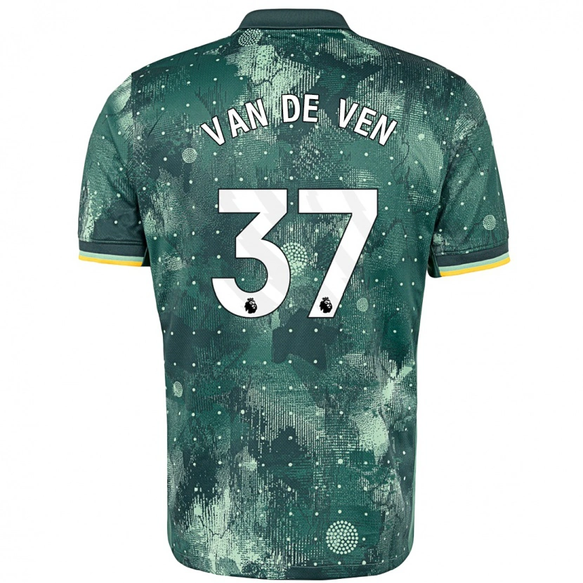 Danxen Heren Micky Van De Ven #37 Muntgroen Thuisshirt Derde Tenue 2024/25 T-Shirt