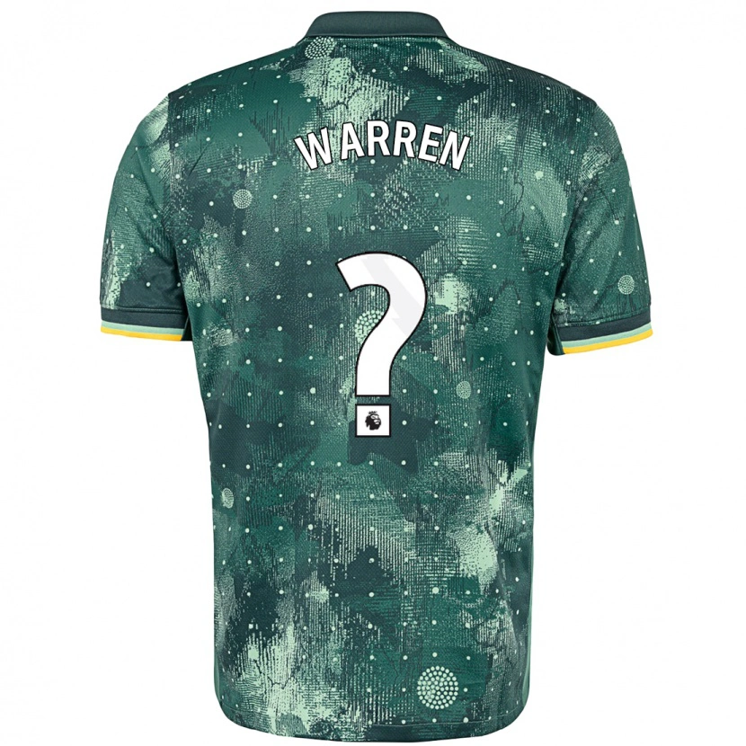 Danxen Heren Charlie Warren #0 Muntgroen Thuisshirt Derde Tenue 2024/25 T-Shirt