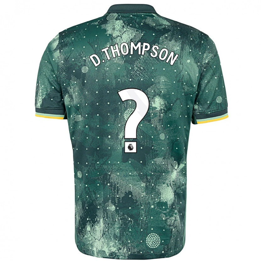 Danxen Heren Dylan Thompson #0 Muntgroen Thuisshirt Derde Tenue 2024/25 T-Shirt