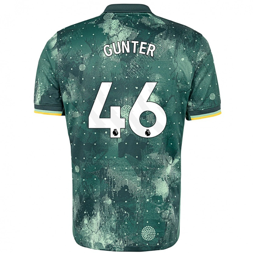 Danxen Heren Luca Gunter #46 Muntgroen Thuisshirt Derde Tenue 2024/25 T-Shirt