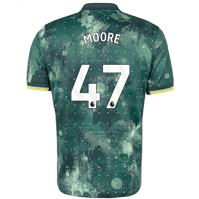 Danxen Heren Mikey Moore #47 Muntgroen Thuisshirt Derde Tenue 2024/25 T-Shirt