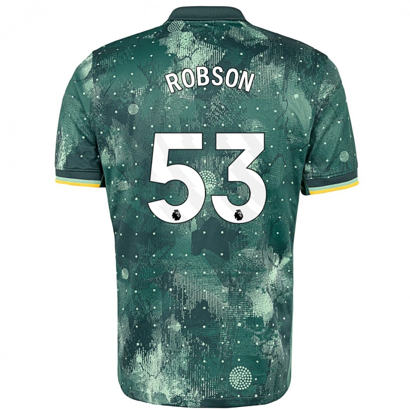 Danxen Heren Max Robson #53 Muntgroen Thuisshirt Derde Tenue 2024/25 T-Shirt