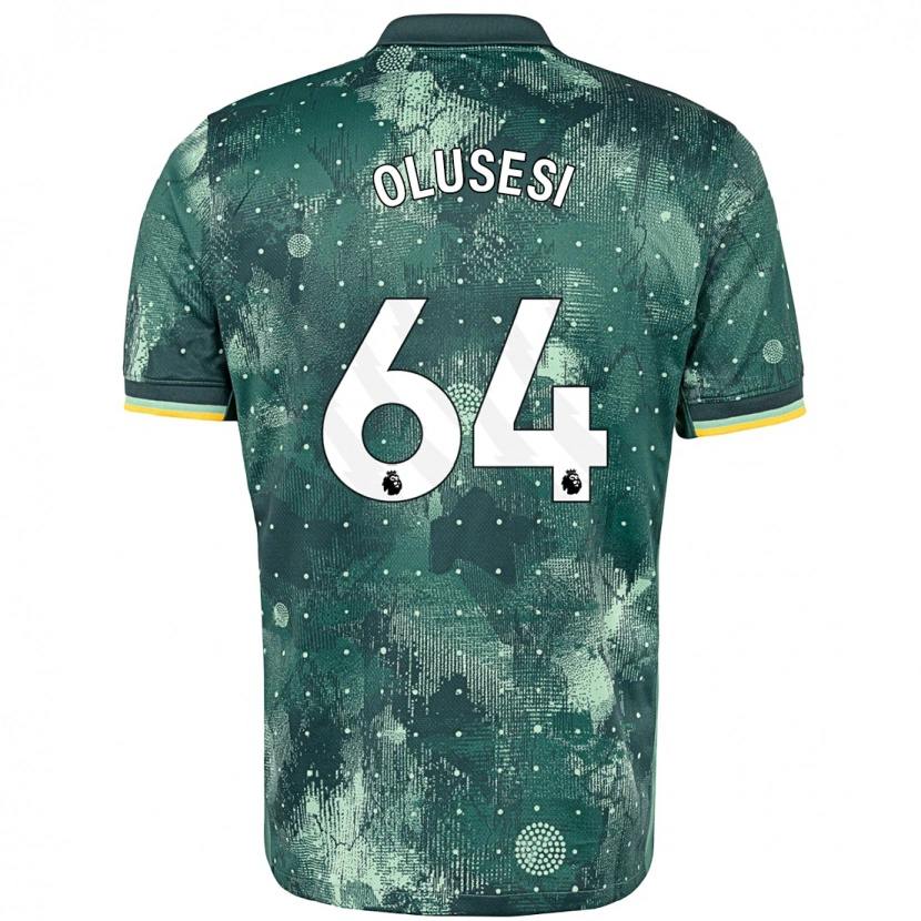 Danxen Heren Callum Olusesi #64 Muntgroen Thuisshirt Derde Tenue 2024/25 T-Shirt