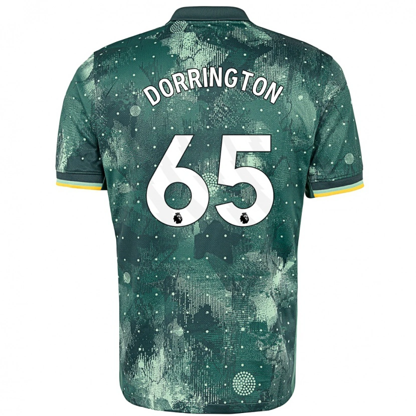 Danxen Heren Alfie Dorrington #65 Muntgroen Thuisshirt Derde Tenue 2024/25 T-Shirt