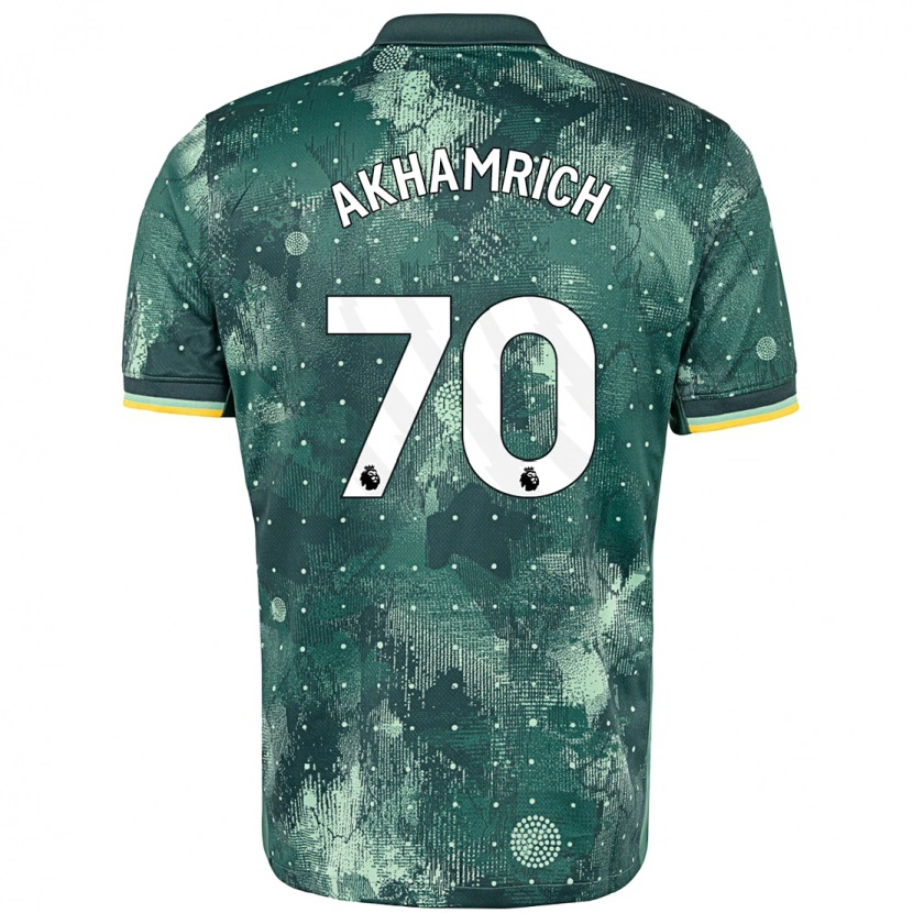 Danxen Heren Yusuf Akhamrich #70 Muntgroen Thuisshirt Derde Tenue 2024/25 T-Shirt