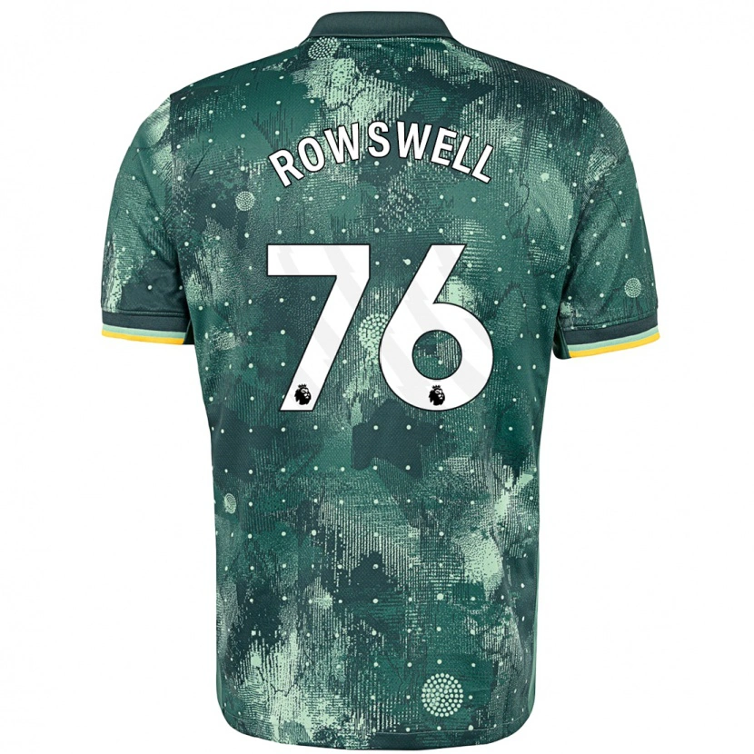 Danxen Heren James Rowswell #76 Muntgroen Thuisshirt Derde Tenue 2024/25 T-Shirt