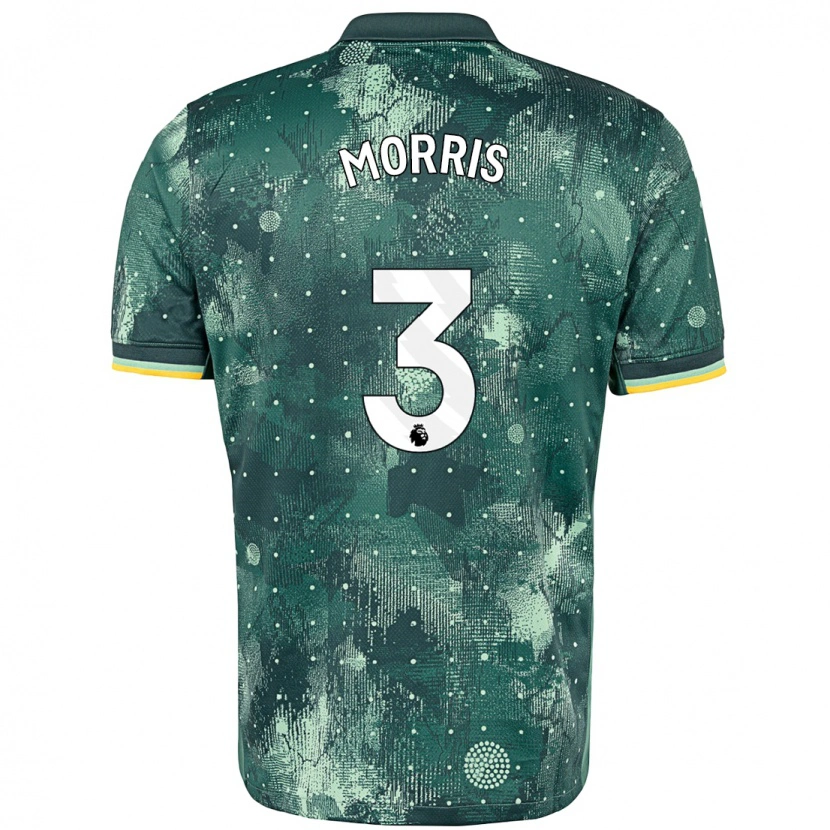 Danxen Heren Ella Morris #3 Muntgroen Thuisshirt Derde Tenue 2024/25 T-Shirt