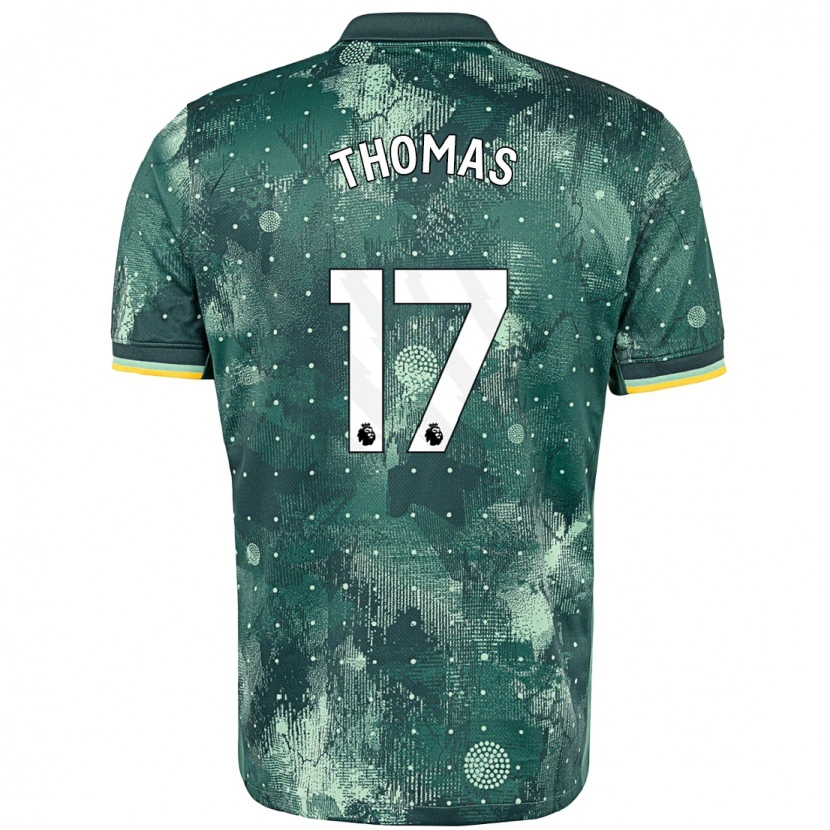 Danxen Heren Martha Thomas #17 Muntgroen Thuisshirt Derde Tenue 2024/25 T-Shirt