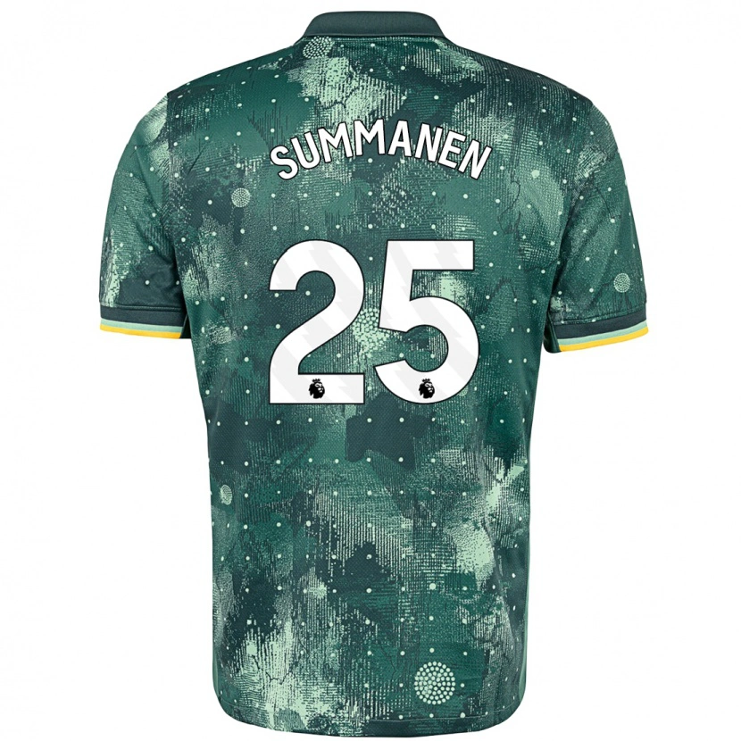 Danxen Heren Eveliina Summanen #25 Muntgroen Thuisshirt Derde Tenue 2024/25 T-Shirt