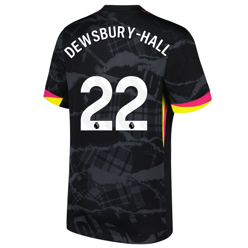 Danxen Heren Kiernan Dewsbury-Hall #22 Zwartroze Thuisshirt Derde Tenue 2024/25 T-Shirt