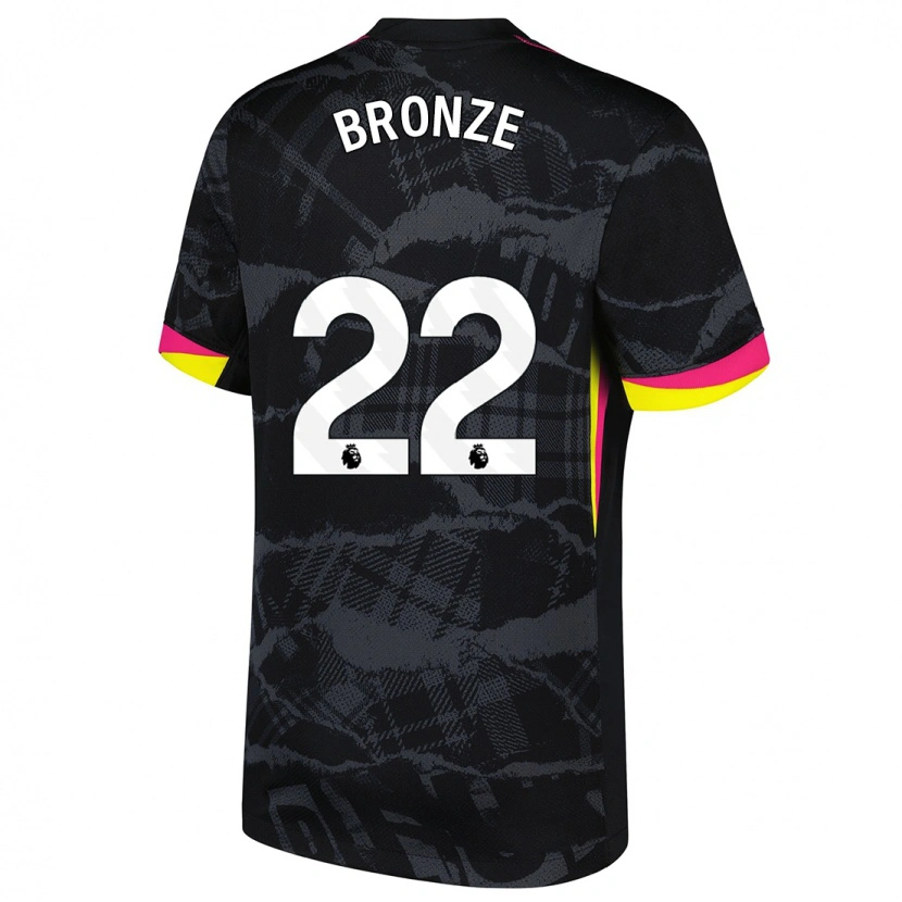 Danxen Heren Lucy Bronze #22 Zwartroze Thuisshirt Derde Tenue 2024/25 T-Shirt