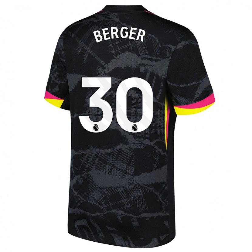 Danxen Heren Ann-Katrin Berger #30 Zwartroze Thuisshirt Derde Tenue 2024/25 T-Shirt