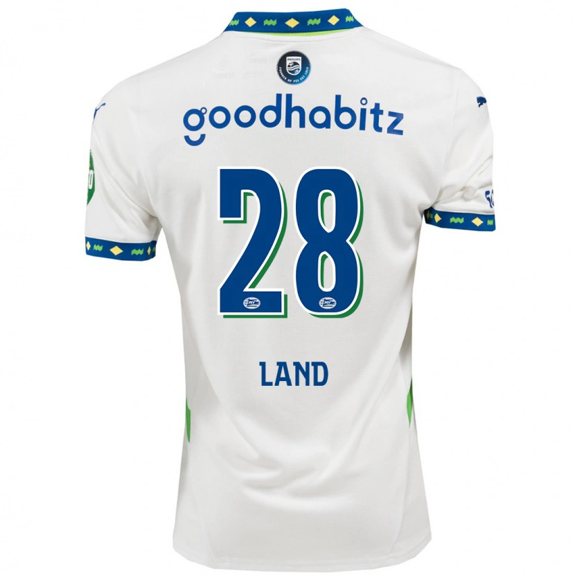 Danxen Heren Tygo Land #28 Wit Donkerblauw Thuisshirt Derde Tenue 2024/25 T-Shirt