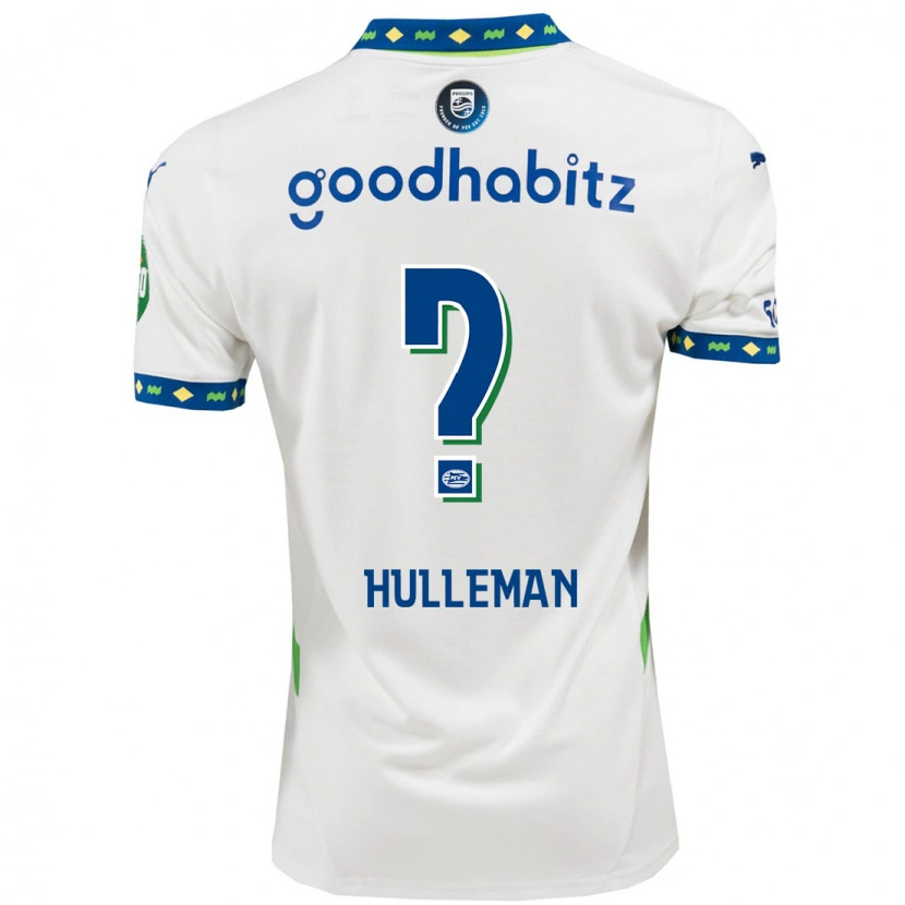 Danxen Heren Daan Hulleman #0 Wit Donkerblauw Thuisshirt Derde Tenue 2024/25 T-Shirt