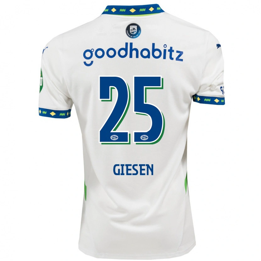 Danxen Heren Suzanne Giesen #25 Wit Donkerblauw Thuisshirt Derde Tenue 2024/25 T-Shirt