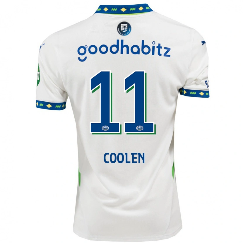 Danxen Heren Nadia Coolen #11 Wit Donkerblauw Thuisshirt Derde Tenue 2024/25 T-Shirt