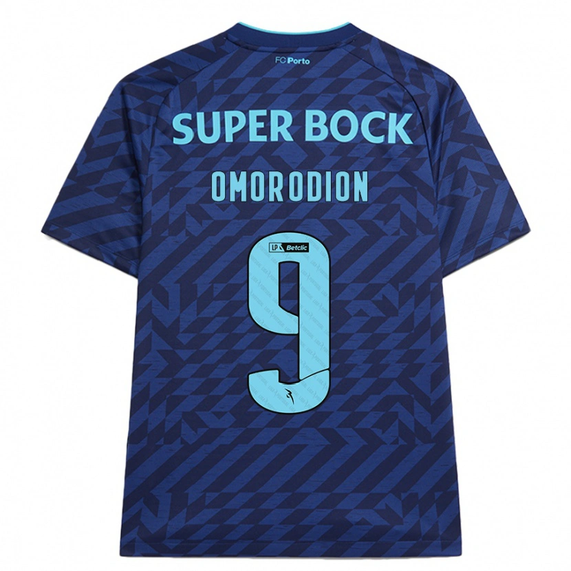 Danxen Heren Samu Omorodion #9 Marineblauw Thuisshirt Derde Tenue 2024/25 T-Shirt