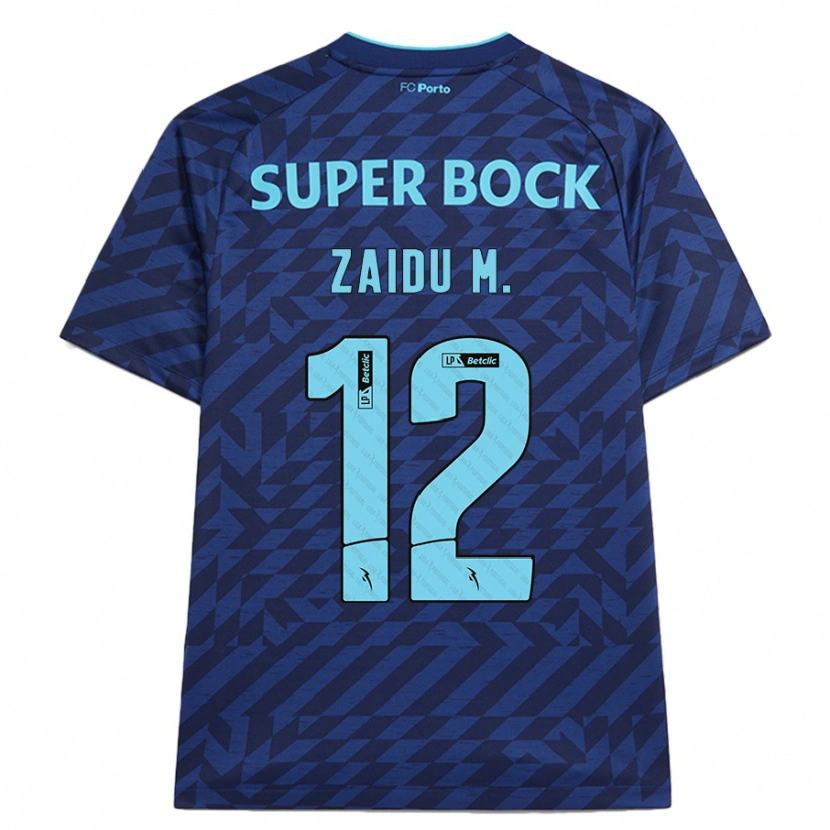 Danxen Heren Zaidu #12 Marineblauw Thuisshirt Derde Tenue 2024/25 T-Shirt