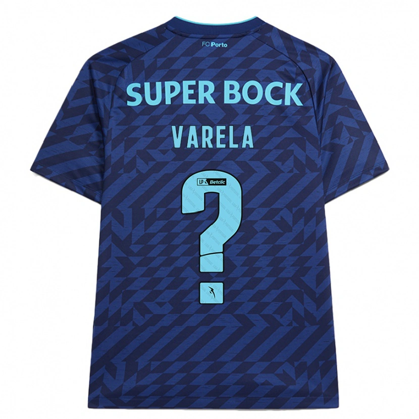 Danxen Heren Cardoso Varela #0 Marineblauw Thuisshirt Derde Tenue 2024/25 T-Shirt