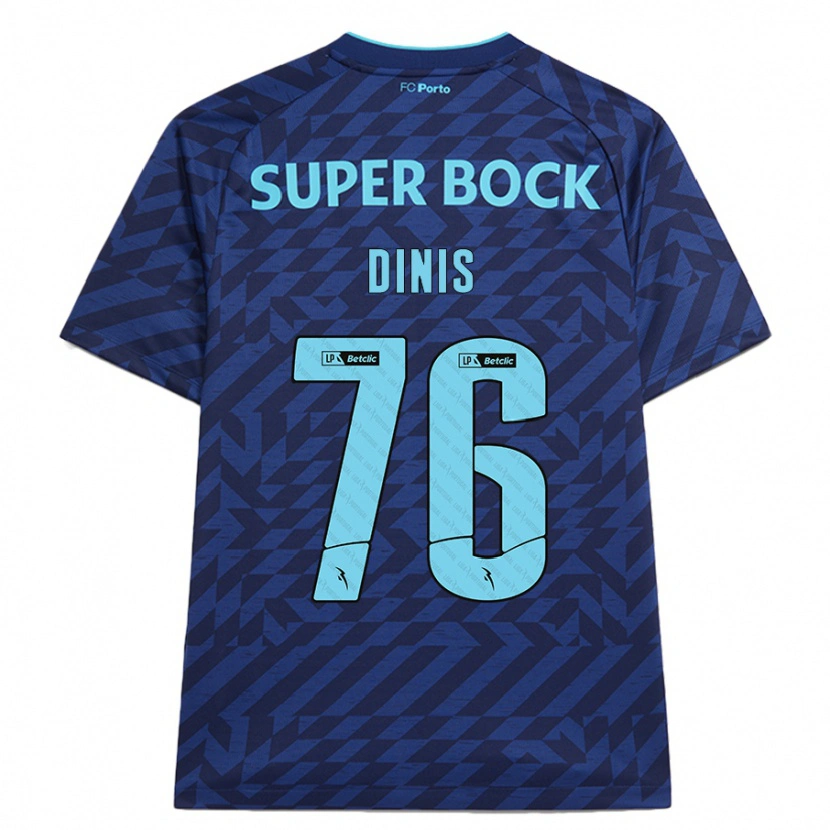 Danxen Heren Dinis #76 Marineblauw Thuisshirt Derde Tenue 2024/25 T-Shirt