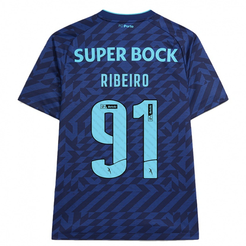 Danxen Heren Gonçalo Ribeiro #91 Marineblauw Thuisshirt Derde Tenue 2024/25 T-Shirt