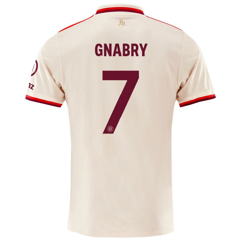 Danxen Heren Serge Gnabry #7 Linen Thuisshirt Derde Tenue 2024/25 T-Shirt