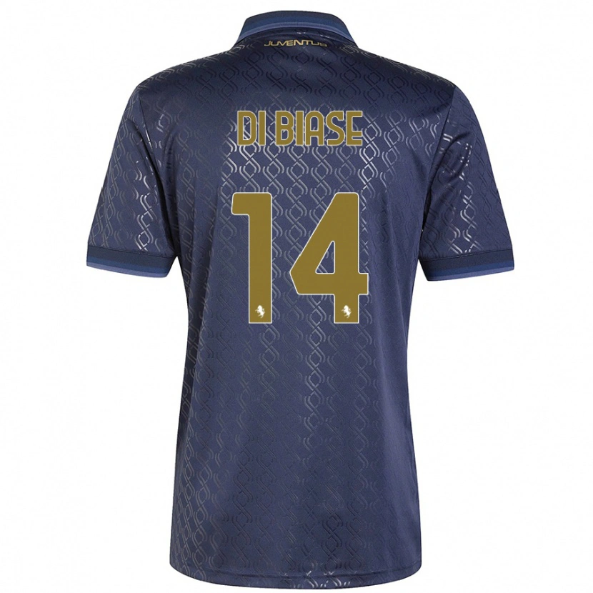 Danxen Heren Gianmarco Di Biase #14 Marineblauw Thuisshirt Derde Tenue 2024/25 T-Shirt