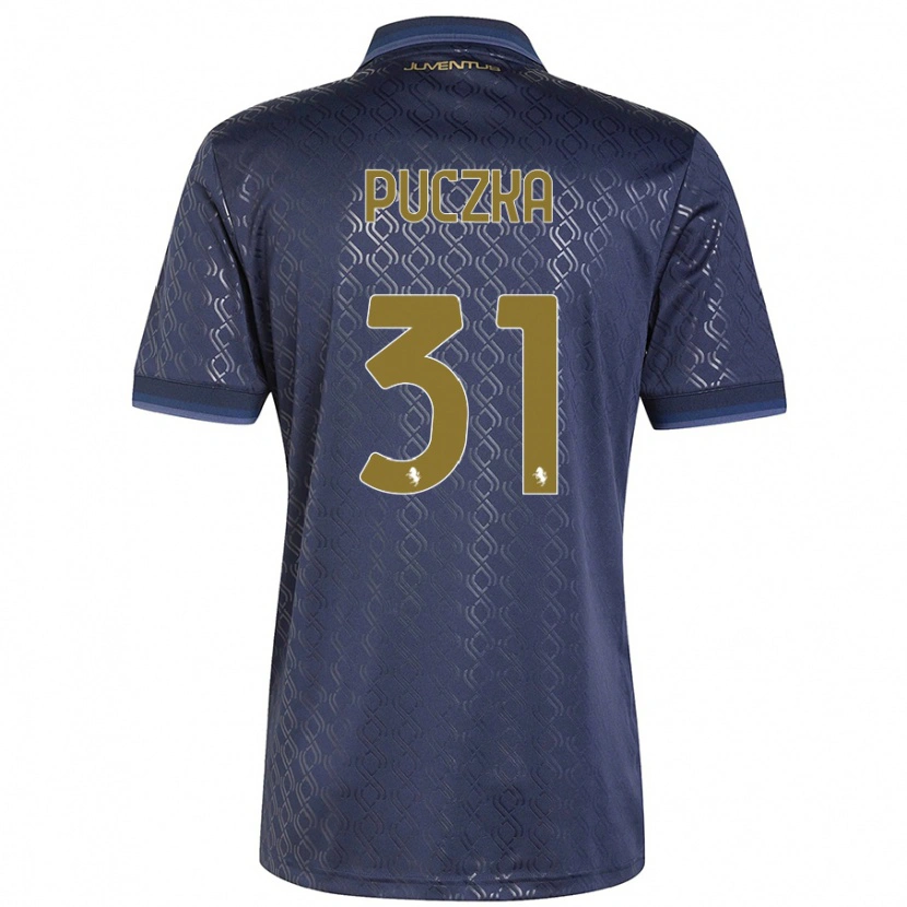 Danxen Heren David Puczka #31 Marineblauw Thuisshirt Derde Tenue 2024/25 T-Shirt