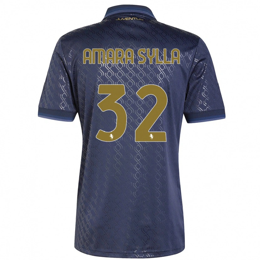 Danxen Heren Idris Amara Sylla #32 Marineblauw Thuisshirt Derde Tenue 2024/25 T-Shirt