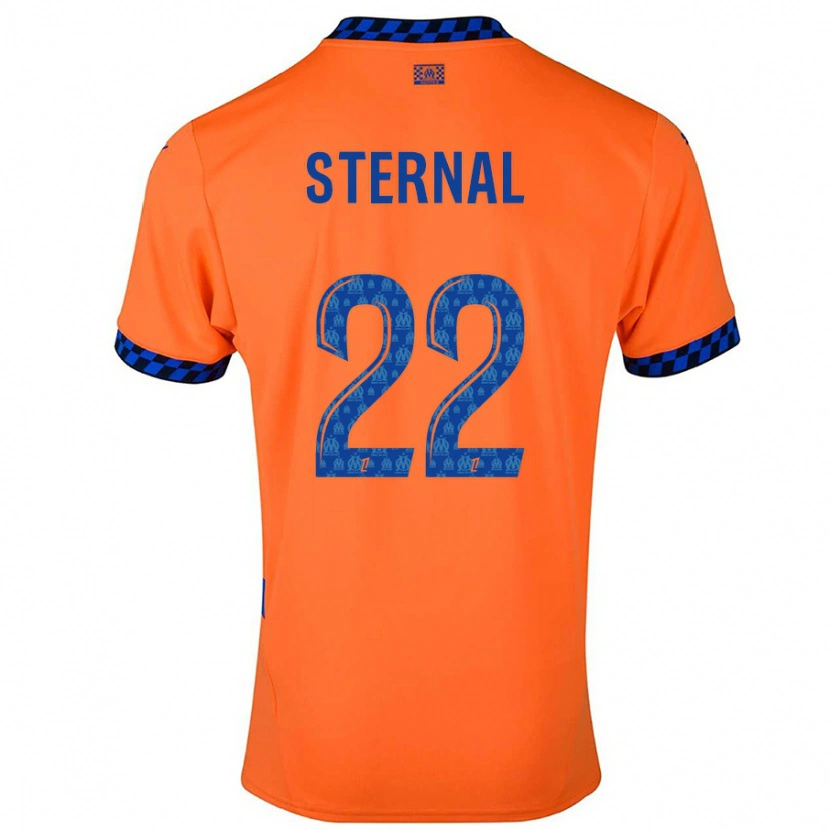 Danxen Heren Enzo Sternal #22 Oranje Donkerblauw Thuisshirt Derde Tenue 2024/25 T-Shirt