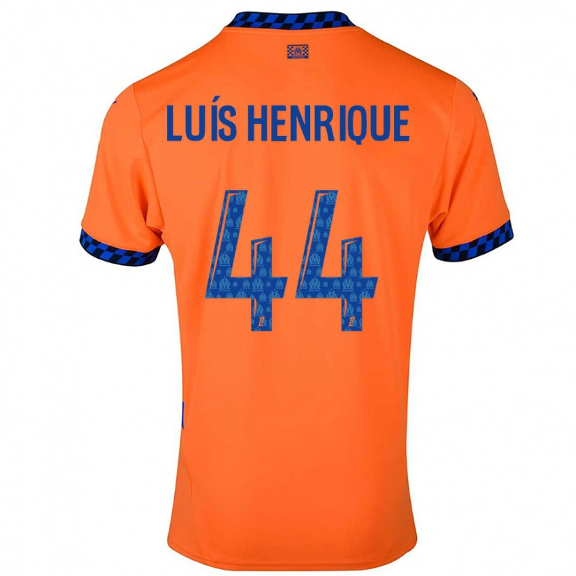 Danxen Heren Luis Henrique #44 Oranje Donkerblauw Thuisshirt Derde Tenue 2024/25 T-Shirt