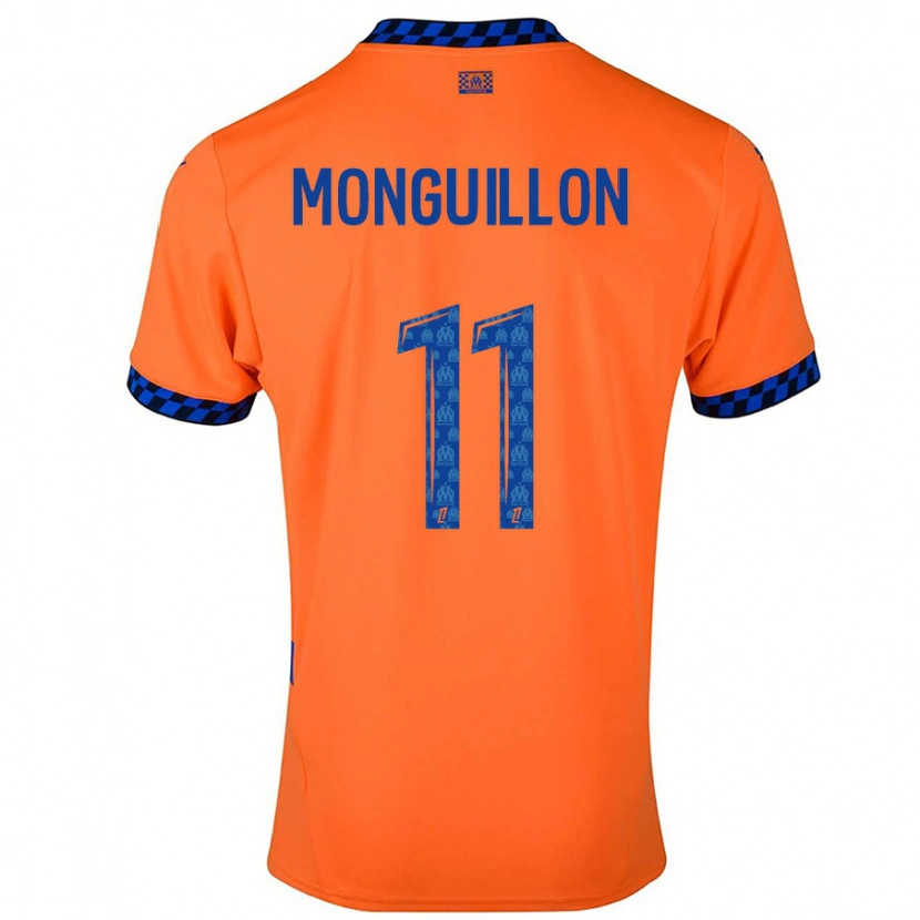 Danxen Heren Coralie Monguillon #11 Oranje Donkerblauw Thuisshirt Derde Tenue 2024/25 T-Shirt