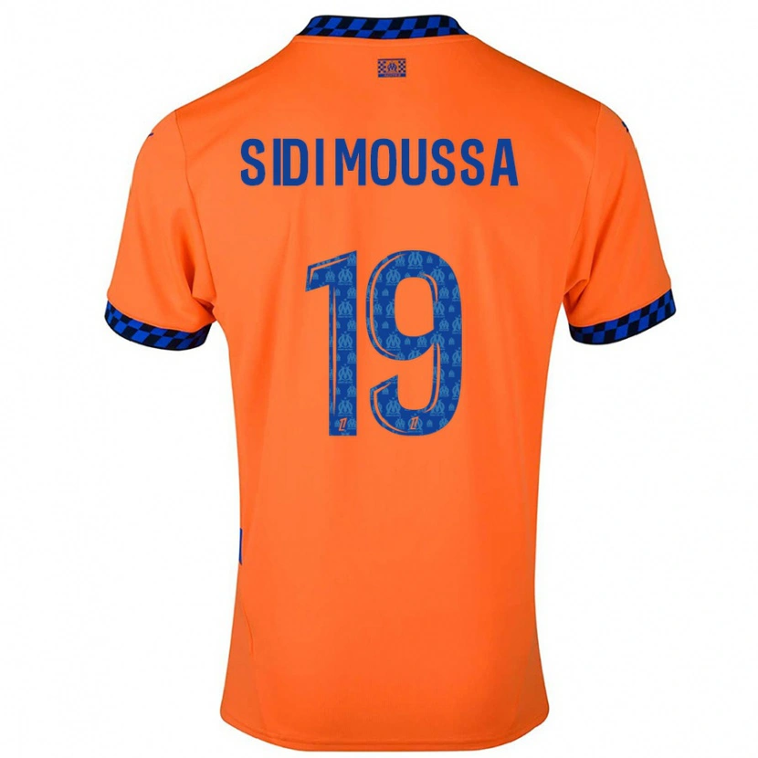 Danxen Heren Salima Sidi Moussa #19 Oranje Donkerblauw Thuisshirt Derde Tenue 2024/25 T-Shirt