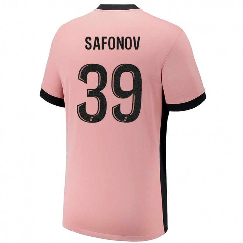 Danxen Heren Matvey Safonov #39 Roestroze Thuisshirt Derde Tenue 2024/25 T-Shirt