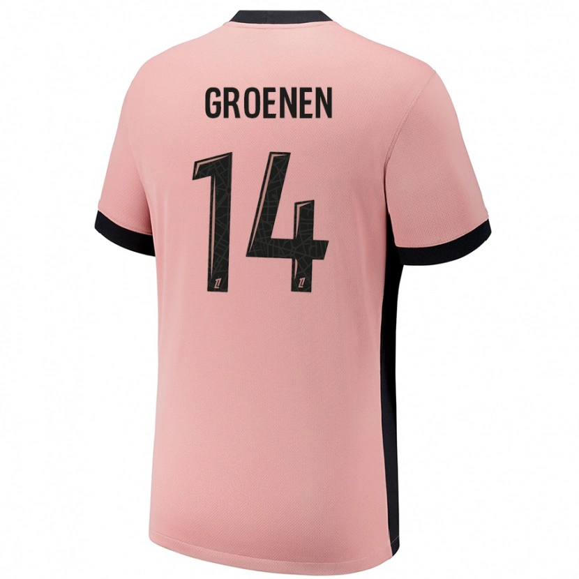 Danxen Heren Jackie Groenen #14 Roestroze Thuisshirt Derde Tenue 2024/25 T-Shirt